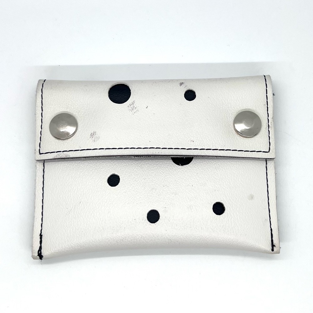Holly Aiken White Blast Dots Vinyl Wallet